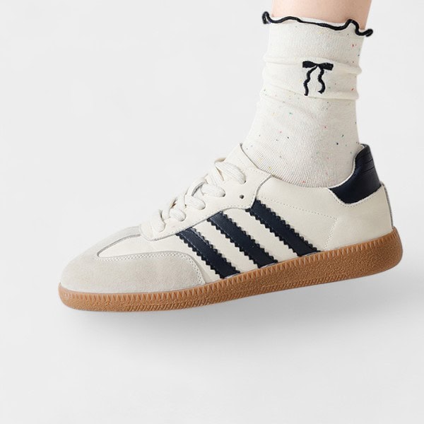 Bow socks women's spring and autumn cotton cute lace deodorant junior high school students 2024 new explosion tube socks