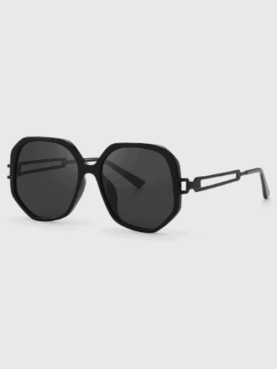 New High-grade Transparent Sunglasses Fashion Elegant Plate Glasses HD Nylon Anti-UV Sunglasses Women 9040