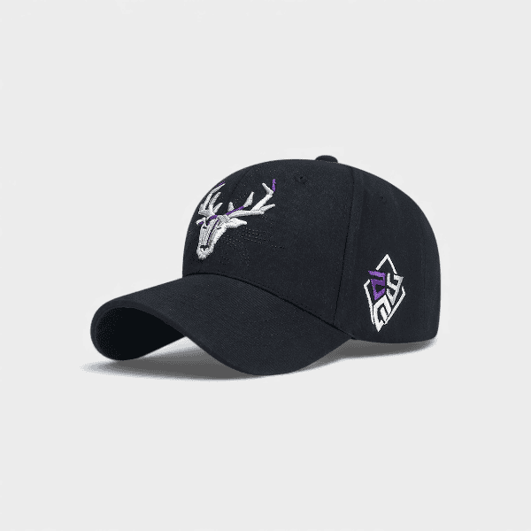 In stock high-end baseball cap men and women embroidered deer head sun-proof baseball sun hat spring and summer Four Seasons peaked cap live broadcast