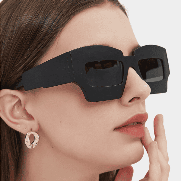 European and American style thick frame luxury decorative sunglasses retro couple personalized sunglasses charming sunglasses for women