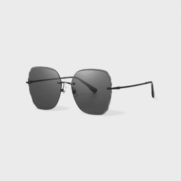 Elegant goddess frameless plain sunglasses fashion face repair HD nylon sunglasses women's slimming all-matching glasses 7257