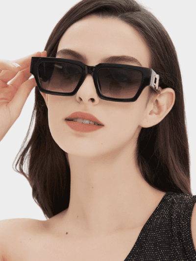 Cross-border small square frame sunglasses 2024 new foreign trade personalized sunglasses fashion European and American men and women sunglasses