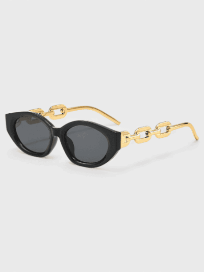 Retro cat eye chain leg sunglasses 2024 New UV protection sunglasses personality European and American hot girl sun glasses