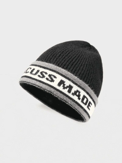 Autumn and Winter knitted hat men's Korean-style fashion trendy cold hat big head circumference jacquard wool hat outdoor cold-proof warm hat