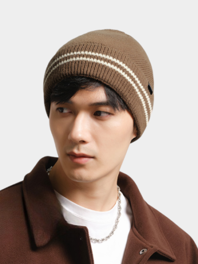 Autumn and winter New knitted hat fashion brand Korean wool hat women's confinement warm hat big head circumference men's warm cold hat