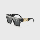 European and American star retro oversized square sunglasses women's fashionable sunglasses ins Korean style fashionable Diamond sunglasses