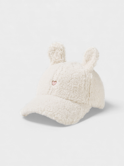 South Korea cartoon cute rabbit ears plush baseball hat cute girls autumn and winter warm lamb fur cap