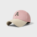 Spring and Summer new baseball cap fashionable contrast color face-looking small peaked cap Women's cotton hard top sun hat outdoor leisure hat