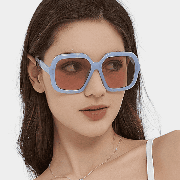 2024 hip hop personality 5500 large frame toad hot girl UV-proof sunglasses sweet cool street shot sunglasses