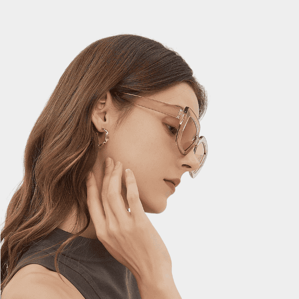 Polygon large frame European and American 5480 hot girls take photos to show face small sun-proof sunglasses personality fashion hip hop sunglasses