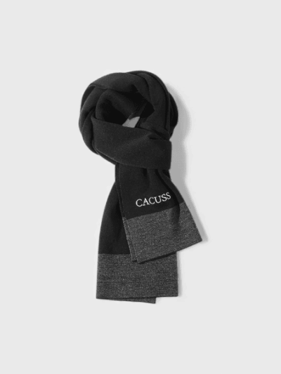 Autumn and Winter new men's scarf wool blended warm neck protection scarf fashionable contrast color Japanese simple knitted scarf