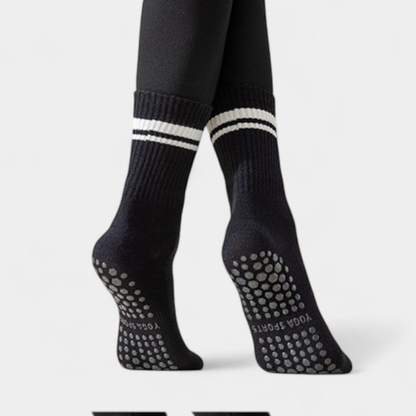 Yoga socks sports summer thin running non-slip professional pressure Pilates summer 100 cotton stockings for women