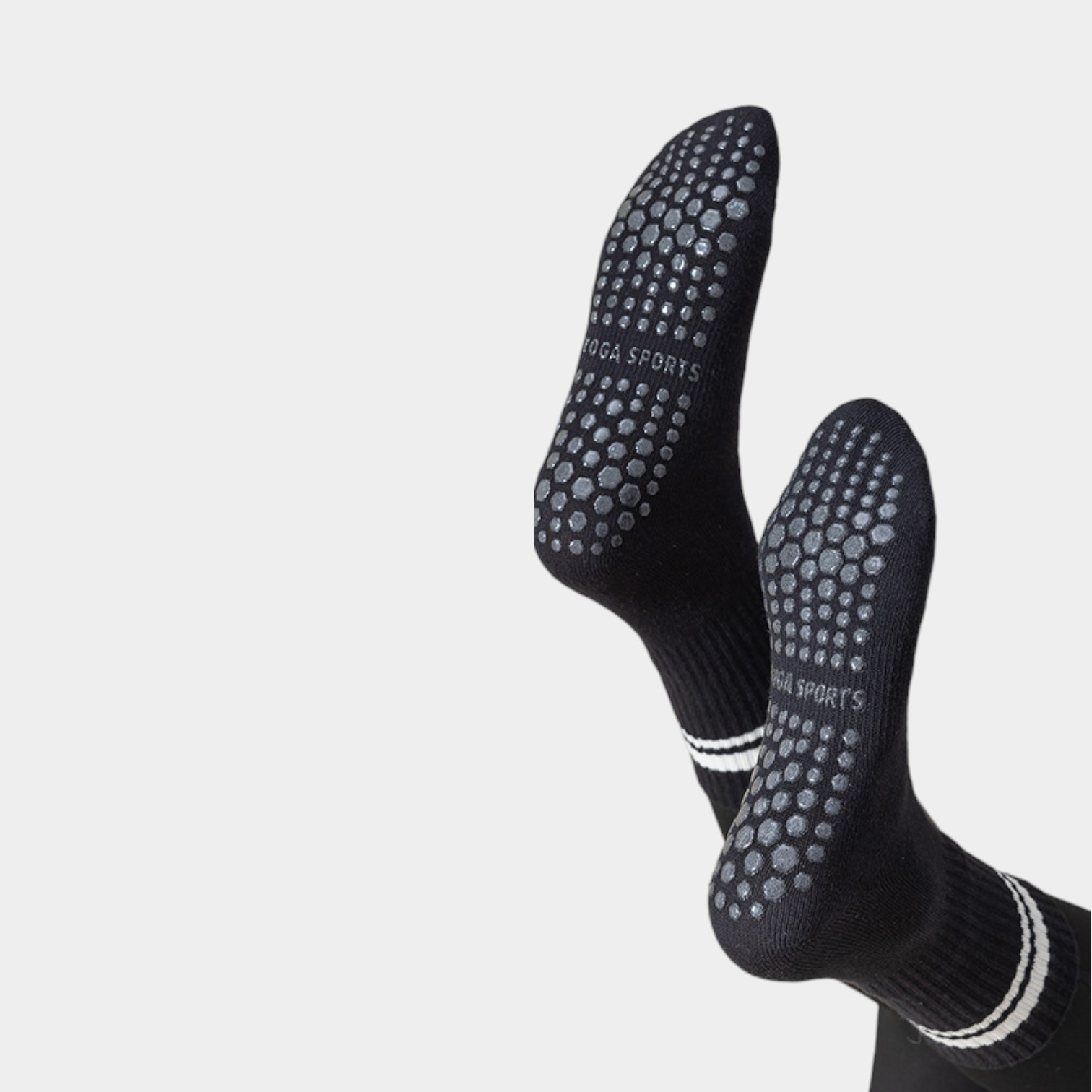 Yoga socks sports summer thin running non-slip professional pressure Pilates summer 100 cotton stockings for women