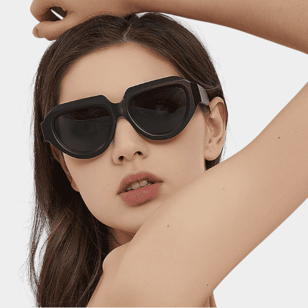 2024 personalized hip hop thick frame 5494 toad hot girl fashion sunglasses exaggerated street shot UV-proof sunglasses