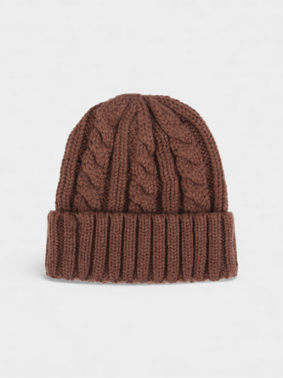 Outdoor thick anti-freezing twisted wool hat quality wool warm knitted hat cross-border wholesale embroidered Logo cold hat