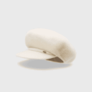 Autumn and Winter simple solid color beret wool blended warm and comfortable octagonal hat Japanese style artistic lady painter hat