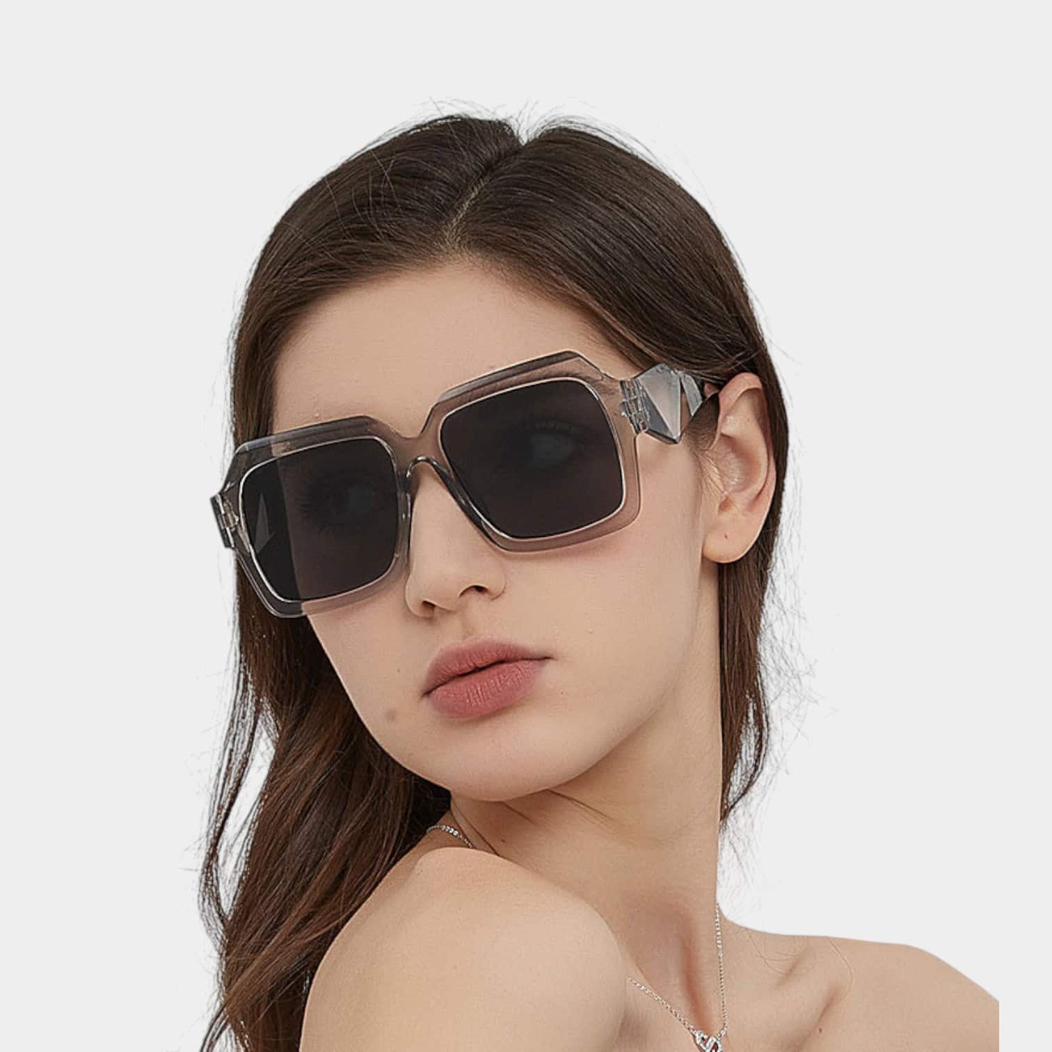 Personalized large frame European and American hot girl 5493 Korean style UV-proof niche sunglasses fashionable high-grade toad sunglasses