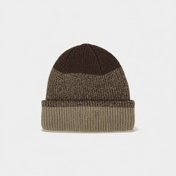 Cross-border wholesale recycled environmental protection in stock cold hat autumn and winter flanging warm knitted hat men and women fashion outdoor wool hat