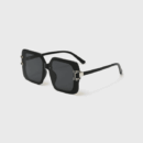 Sunglasses Women's Advanced Sense 2024 Big Face Sunglasses High-end Square Large Frame Sunshade Anti-UV Sunglasses