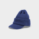 Autumn and Winter new cashmere knitted hat with brim outdoor sun protection windproof wool hat cross-border creative fashion warm hat
