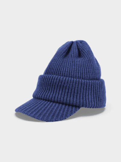 Autumn and Winter new cashmere knitted hat with brim outdoor sun protection windproof wool hat cross-border creative fashion warm hat