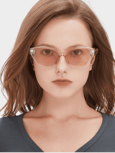 Oleo Retro Hot Girl Black Frame High-end Sense Ins Style Cat Eye Slim Anti-blue Sunscreen Sunglasses