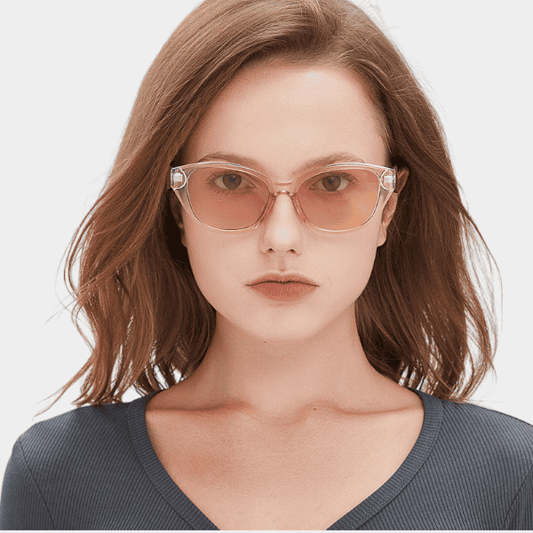 Oleo Retro Hot Girl Black Frame High-end Sense Ins Style Cat Eye Slim Anti-blue Sunscreen Sunglasses