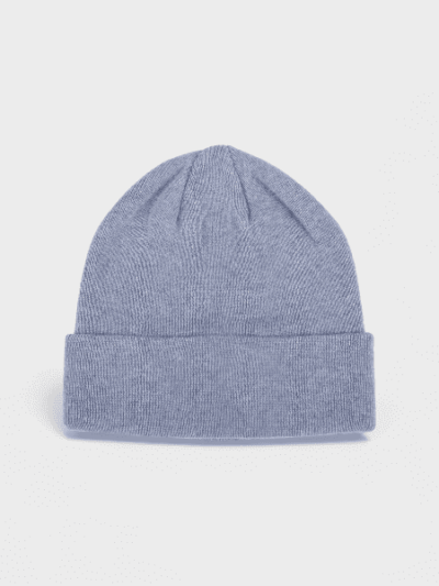 [in stock] factory new cashmere warm turn-up solid color knitted hat cross-border hot high elastic head cold hat