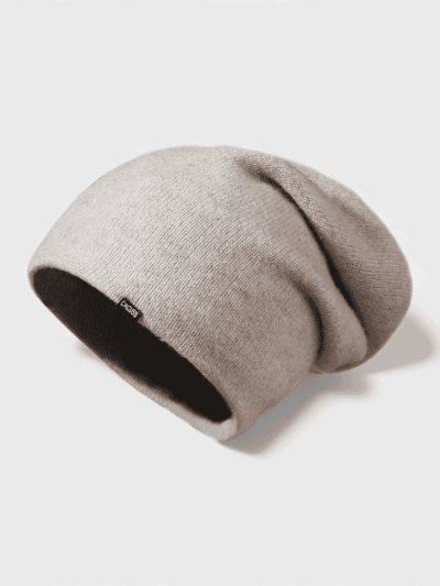 Autumn and Winter new pure wool knitted hat Women's Big head circumference pile hat warm and comfortable confinement hat solid color all-match bag head hat