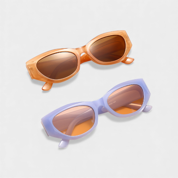 Light board retro wide leg small frame personalized sunglasses sunglasses women's new European and American cross-border UV protection sunglasses men