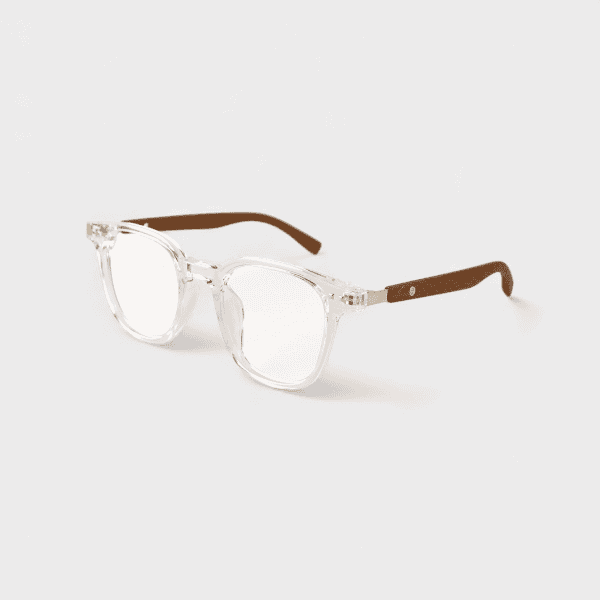 Polarized Sunglasses Men's and Women's Retro Tea Wood Grain Leg Sunglasses Korean Style All-Match Anti-Blue Light Flat Glasses Trendy