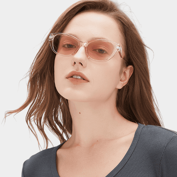 Oleo Retro Hot Girl Black Frame High-end Sense Ins Style Cat Eye Slim Anti-blue Sunscreen Sunglasses