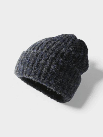 Autumn and Winter woolen hat women's Korean-style fashion pile hat big head circumference outdoor cold-proof warm knitted hat trendy cold hat