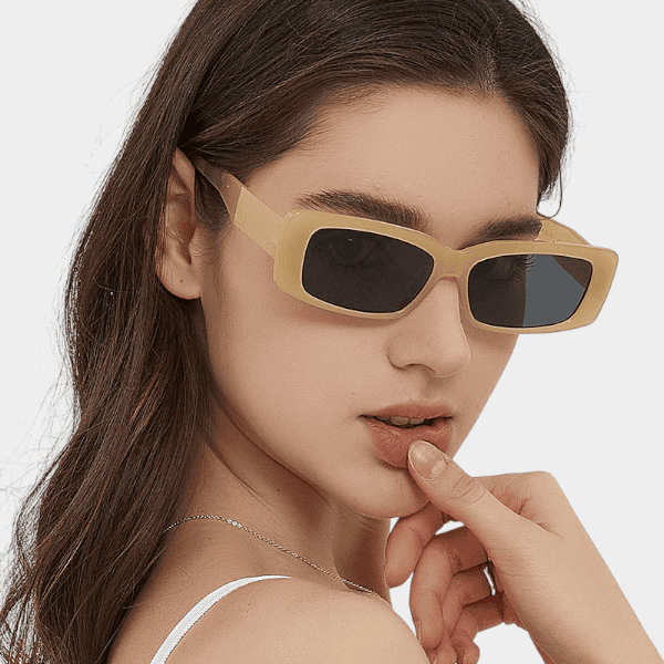 2024 hip hop transparent green personality 5507 thick frame toad jelly UV-proof sunglasses retro sweet sunglasses