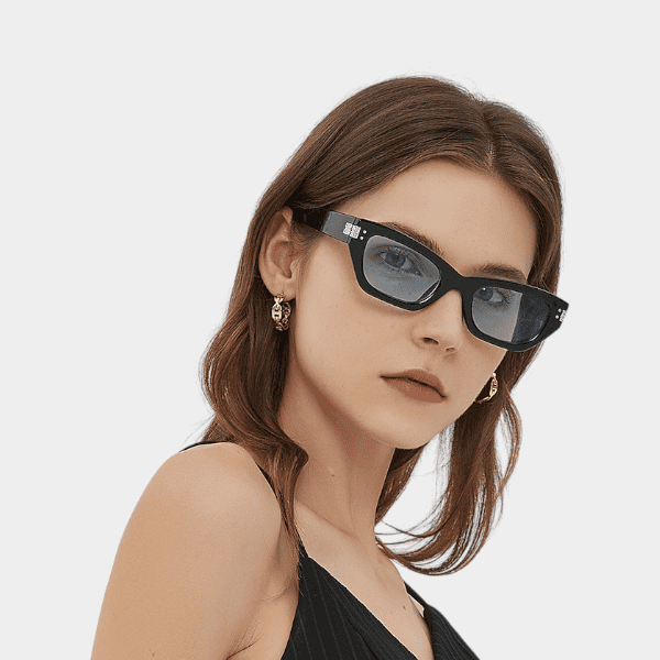 Korean style cat glasses sweet cool niche 5463 trendy sunglasses fashion dopamine personality hot girl exaggerated sunglasses