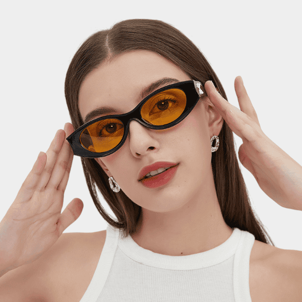 Korean style niche sweet cool 5444 UV-proof trendy sunglasses fashion hot girl personality exaggerated frog sunglasses