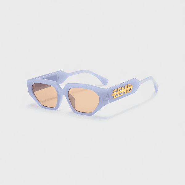 European and American style triangle cat's eye sunglasses 2025 new big logo fashion street super black sunglasses women's sunglasses