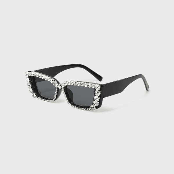 Cross-border Diamond sunglasses for women 2024 New rectangular sun protection sunglasses for men UV protection sun protection sunglasses