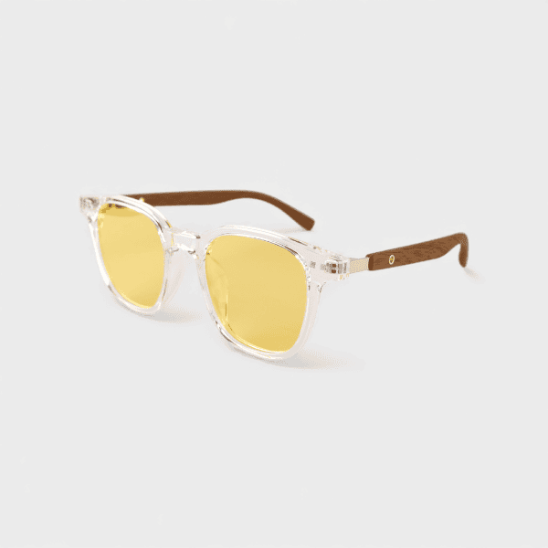 Polarized Sunglasses Men's and Women's Retro Tea Wood Grain Leg Sunglasses Korean Style All-Match Anti-Blue Light Flat Glasses Trendy