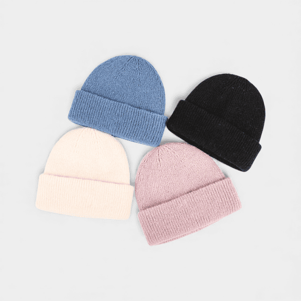 4 colors in stock high quality 100% polyester knitted hat wholesale autumn and winter hot sale cross-border cold hat outdoor activity hat