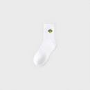 Socks Men's Pure Cotton Mid-barrel Sports Socks Autumn and Winter Fashionable Embroidered Spring and Autumn Running Anti-beriberi Deodorant Socks