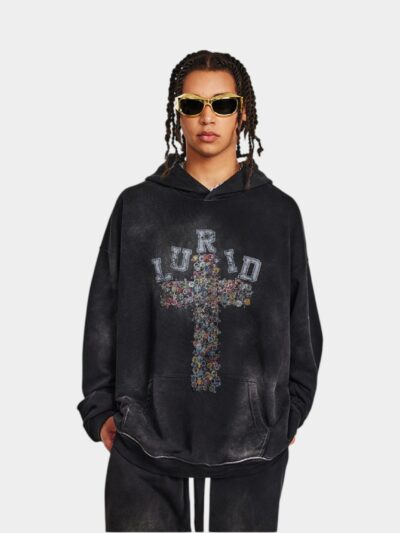 Men's Floral print Long sleeves Hoodie