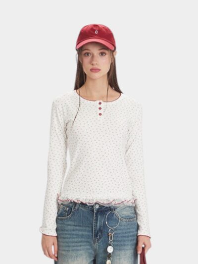 Women's Floral print Long sleeves T-Shirt