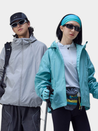 Unisex Regular Fit Long sleeves Rain Jacket