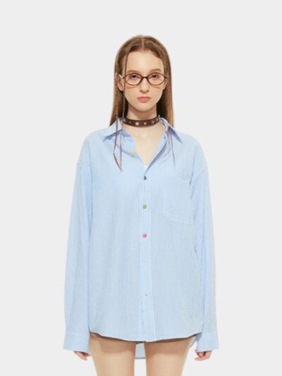 Women's Striped pattern Long sleeves Casual Shirt