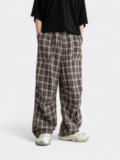 Men's Checked pattern Cargo Pants