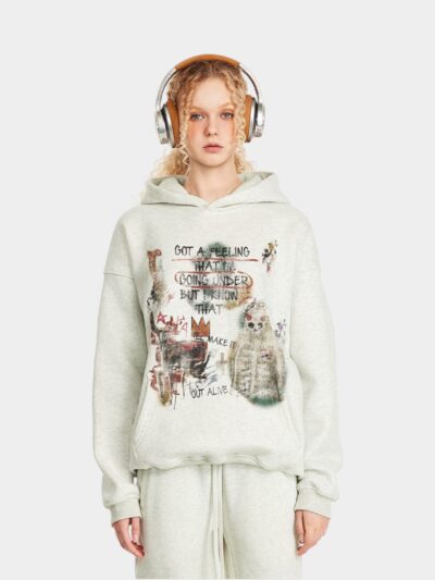 Unisex Artistic print Long sleeves Hoodie