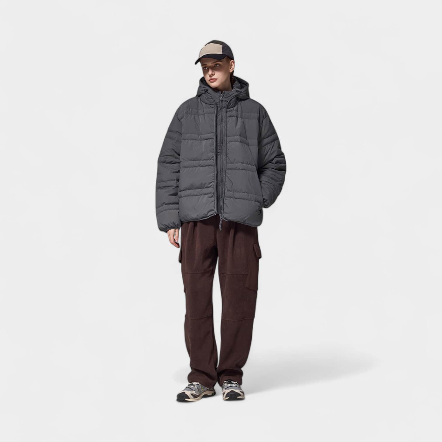 Men's Oversized Long sleeves Puffer Jacket - Image 4