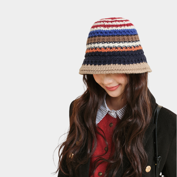 Women's Striped pattern Bucket Hat - Image 3