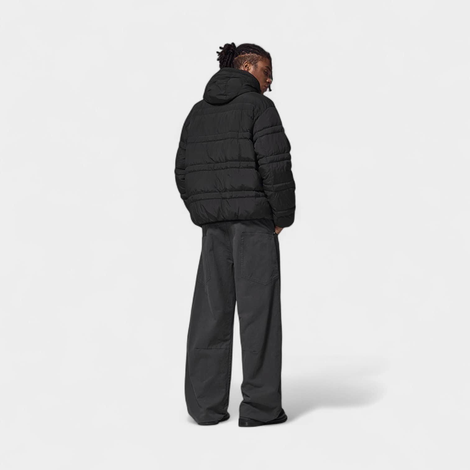 Men's Oversized Long sleeves Puffer Jacket - Image 2